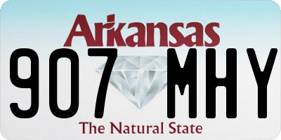 AR license plate 907MHY