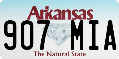 AR license plate 907MIA