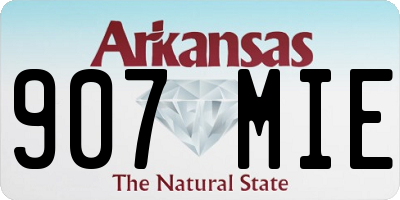 AR license plate 907MIE