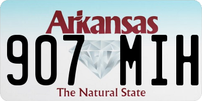 AR license plate 907MIH