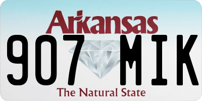 AR license plate 907MIK