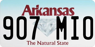 AR license plate 907MIO