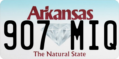 AR license plate 907MIQ