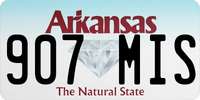 AR license plate 907MIS