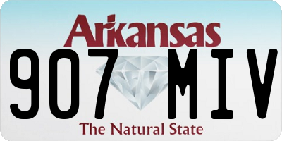 AR license plate 907MIV
