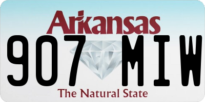 AR license plate 907MIW