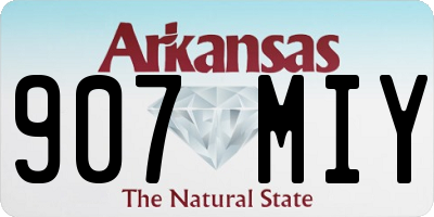 AR license plate 907MIY
