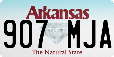 AR license plate 907MJA