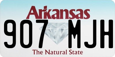 AR license plate 907MJH