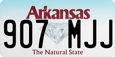 AR license plate 907MJJ