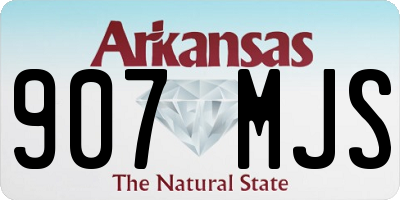 AR license plate 907MJS
