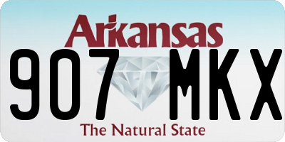 AR license plate 907MKX