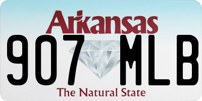 AR license plate 907MLB