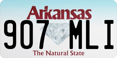 AR license plate 907MLI