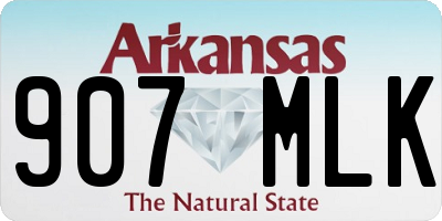 AR license plate 907MLK