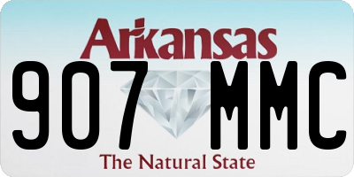 AR license plate 907MMC