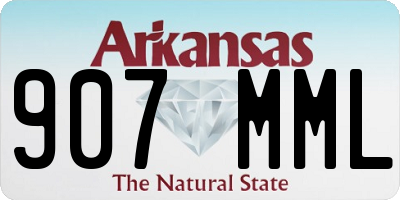 AR license plate 907MML