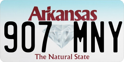 AR license plate 907MNY