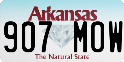AR license plate 907MOW