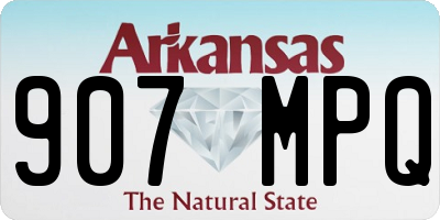 AR license plate 907MPQ