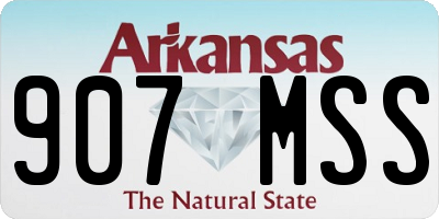 AR license plate 907MSS