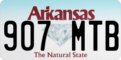 AR license plate 907MTB