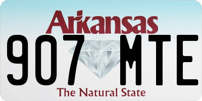 AR license plate 907MTE