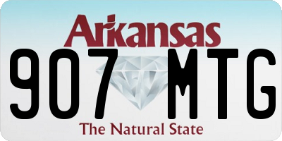 AR license plate 907MTG