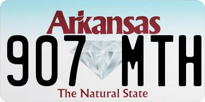 AR license plate 907MTH