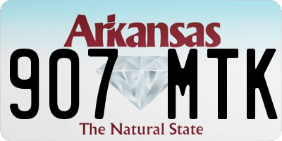 AR license plate 907MTK