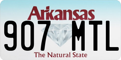 AR license plate 907MTL