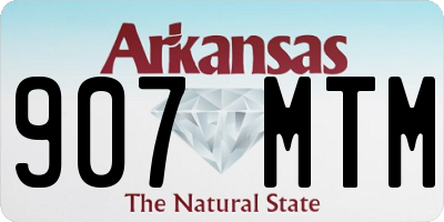 AR license plate 907MTM