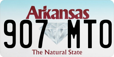 AR license plate 907MTO