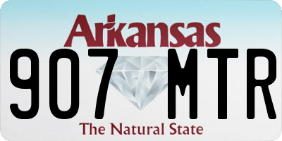AR license plate 907MTR