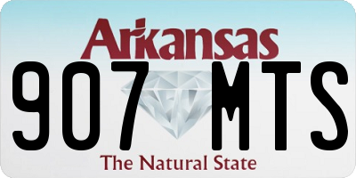 AR license plate 907MTS