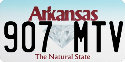 AR license plate 907MTV