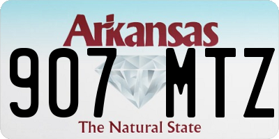 AR license plate 907MTZ