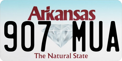 AR license plate 907MUA