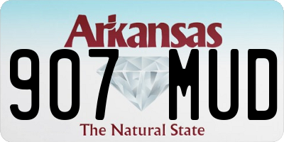 AR license plate 907MUD