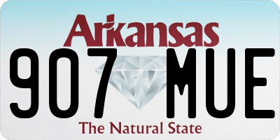 AR license plate 907MUE