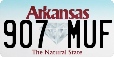 AR license plate 907MUF