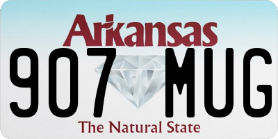 AR license plate 907MUG