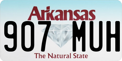AR license plate 907MUH