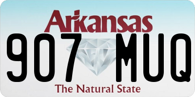 AR license plate 907MUQ