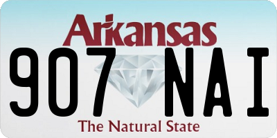 AR license plate 907NAI