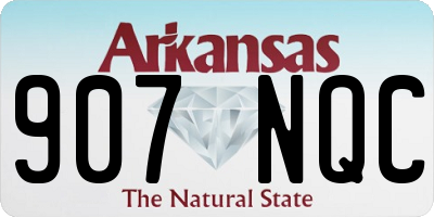 AR license plate 907NQC