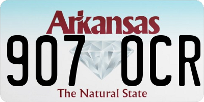AR license plate 907OCR