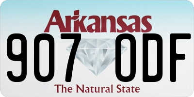 AR license plate 907ODF