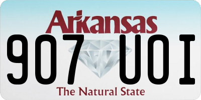 AR license plate 907UOI