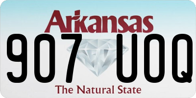 AR license plate 907UOQ